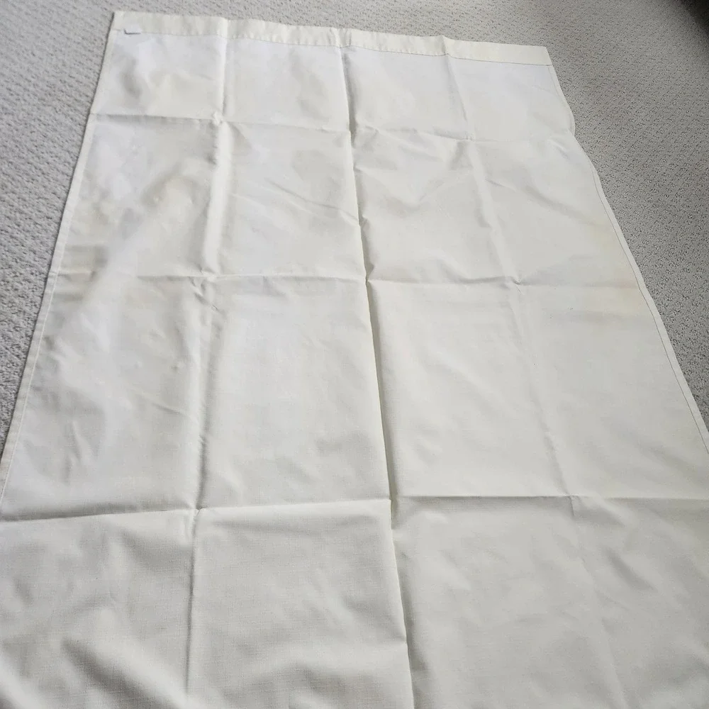 Ivory Cream Textured Slub Rod Pocket Light Filtering‎ Curtain Panels 41x62 4pc